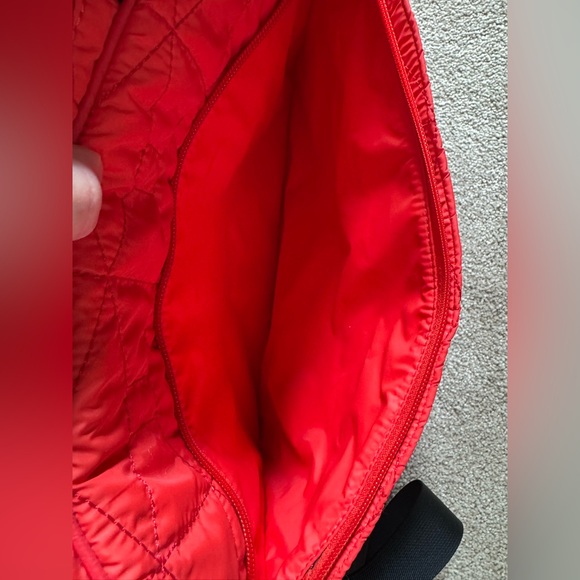 Kate Spade Quilted Bag EUC Signature Spade Quilted Chad Laptop Bag Red Orange - Picture 8 of 17